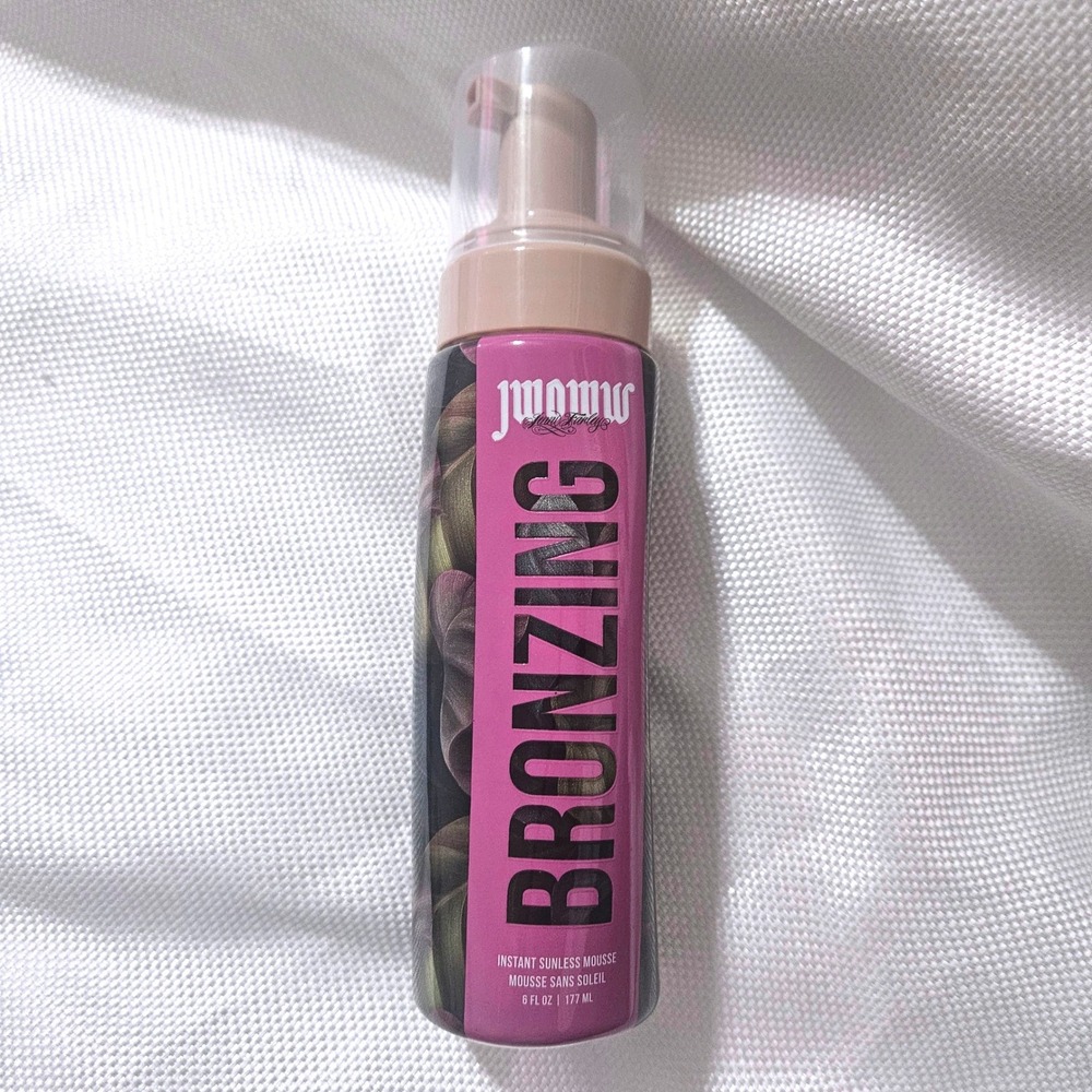 Jwoww Instant Bronzing Sunless Mousse Age-Defying Peptides Niacinamide 6oz